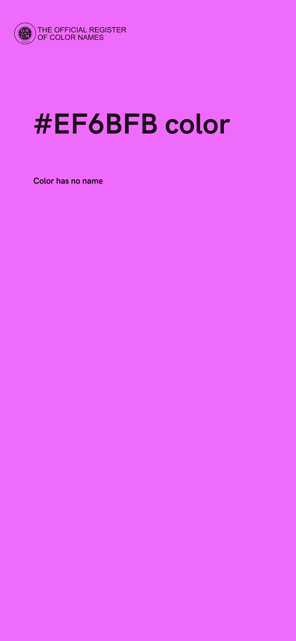 #EF6BFB color image