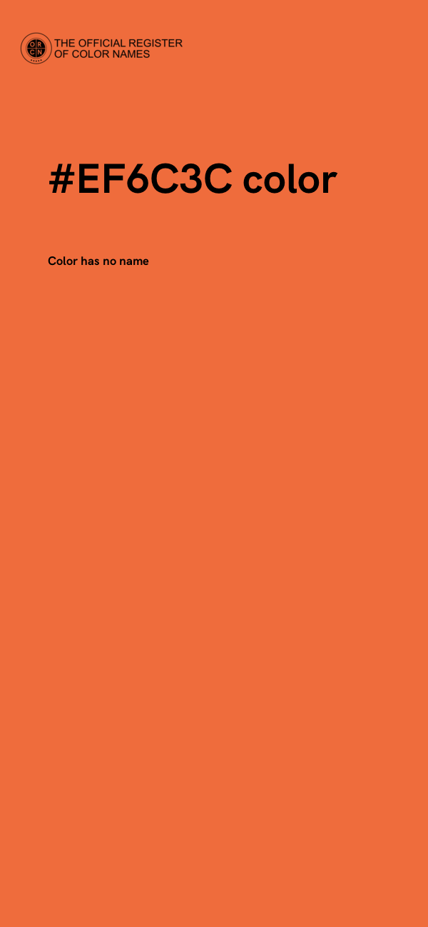 #EF6C3C color image