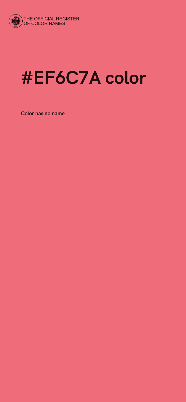 #EF6C7A color image