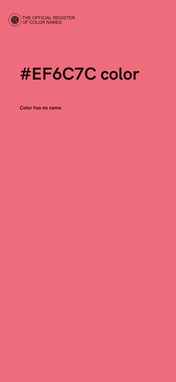 #EF6C7C color image