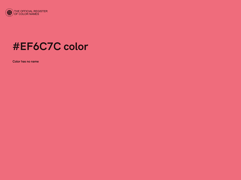 #EF6C7C color image