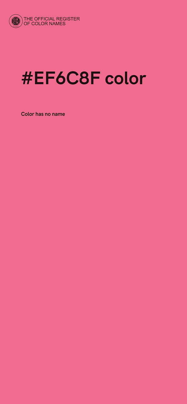#EF6C8F color image