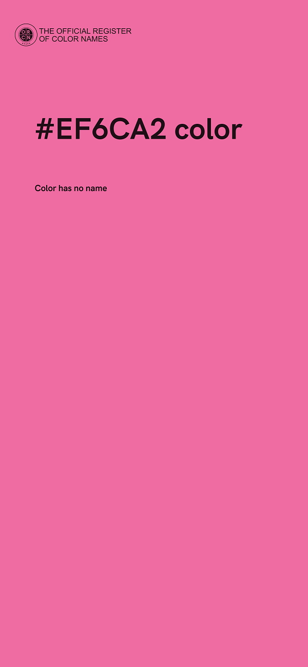 #EF6CA2 color image