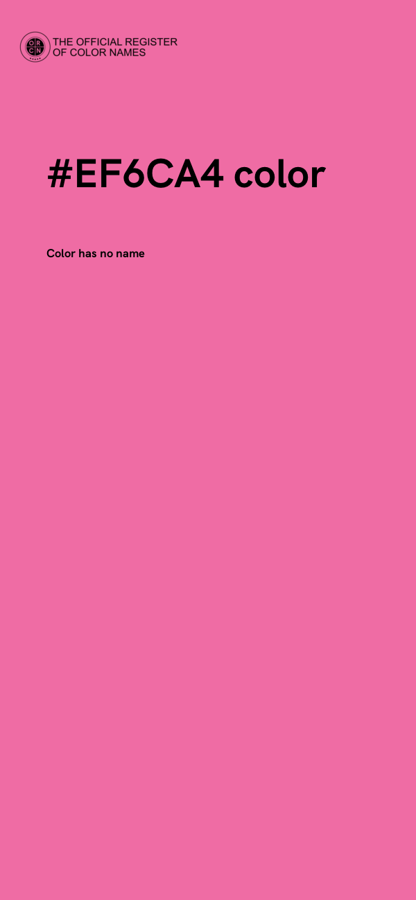 #EF6CA4 color image
