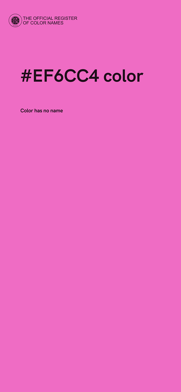 #EF6CC4 color image