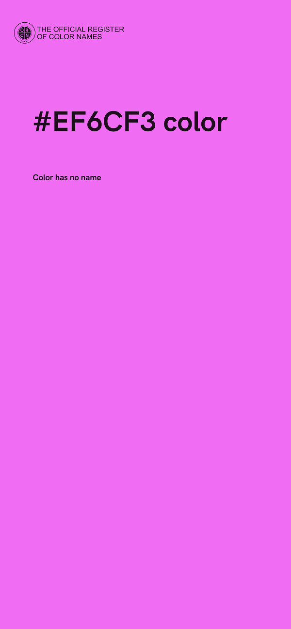 #EF6CF3 color image