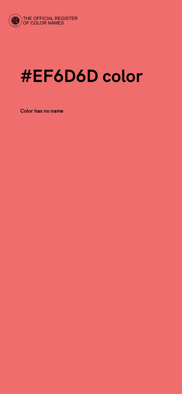 #EF6D6D color image