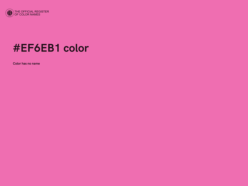 #EF6EB1 color image