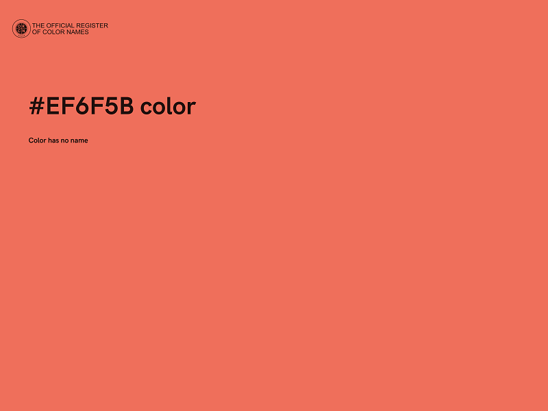 #EF6F5B color image