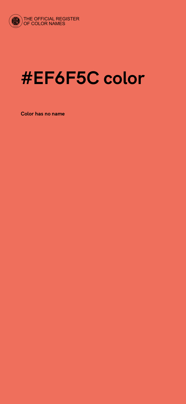 #EF6F5C color image