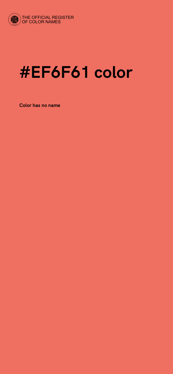#EF6F61 color image