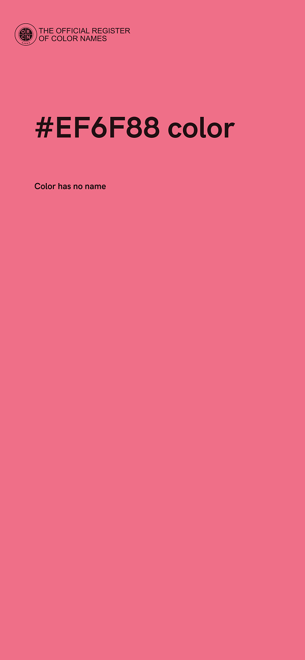 #EF6F88 color image