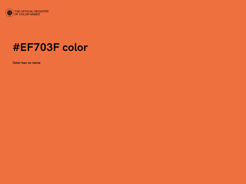 #EF703F color image