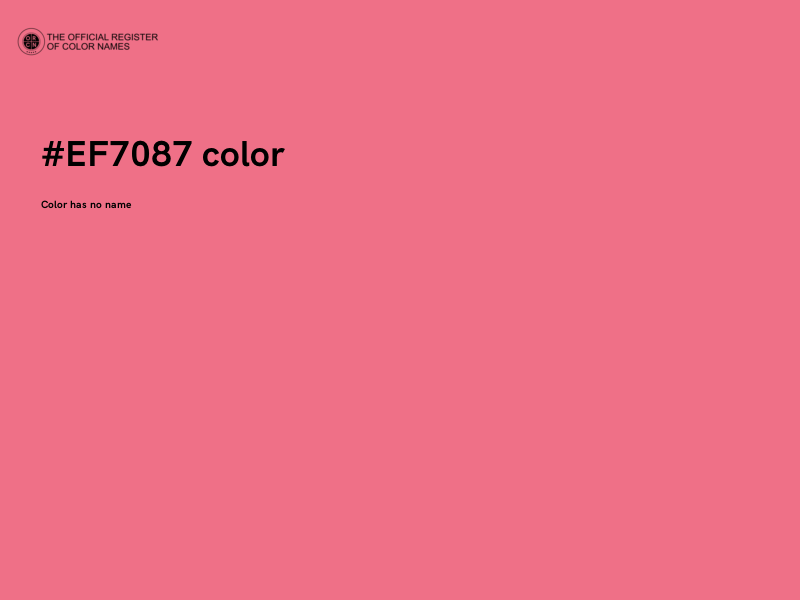 #EF7087 color image