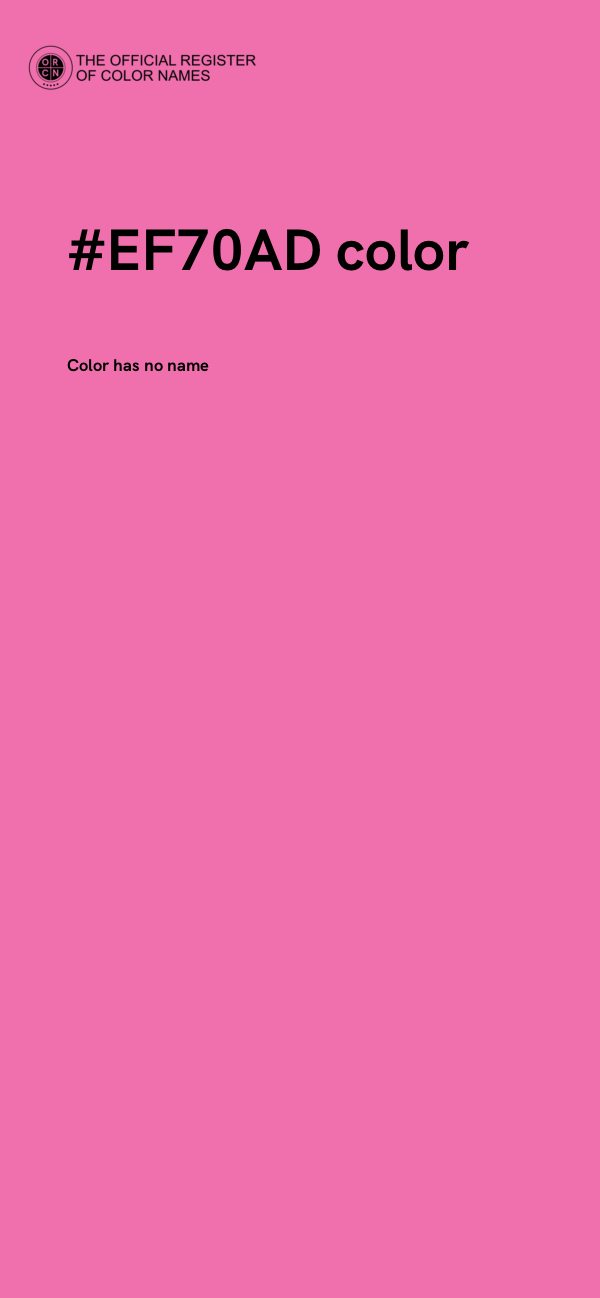 #EF70AD color image