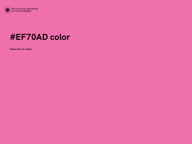 #EF70AD color image