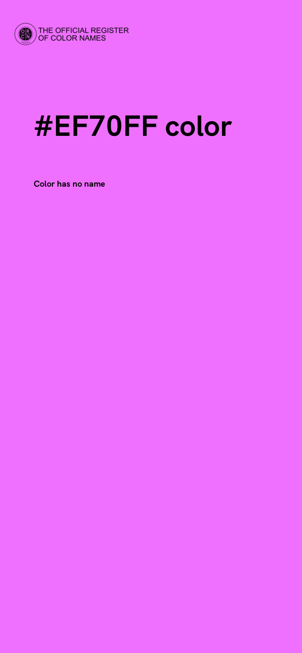 #EF70FF color image