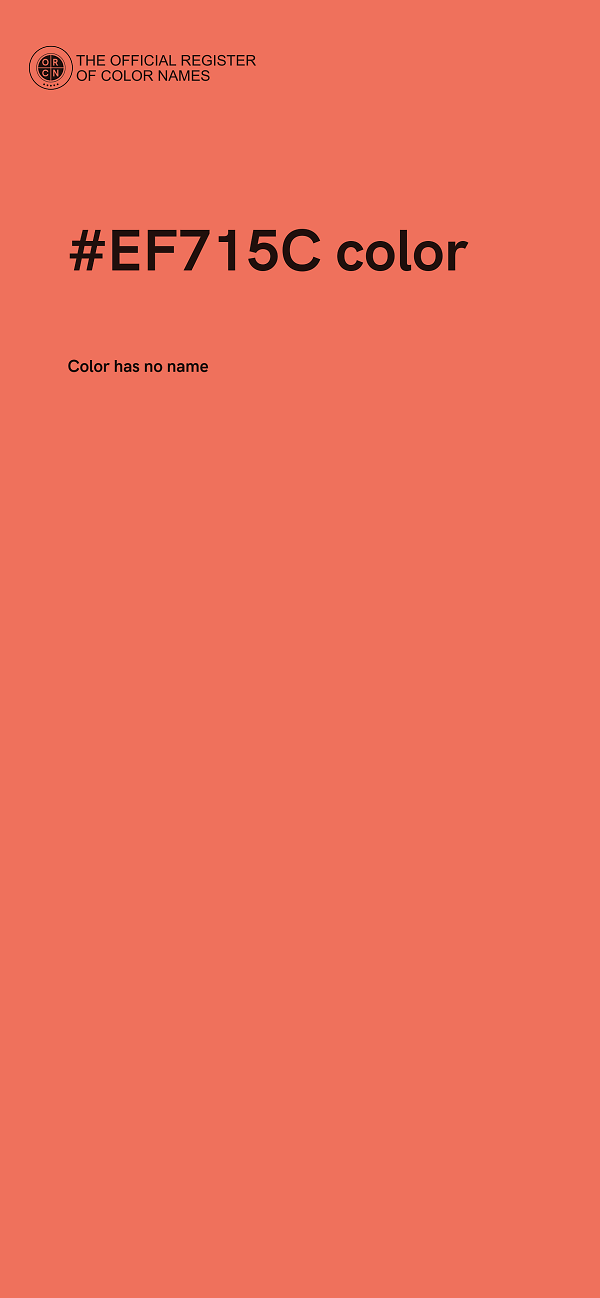 #EF715C color image