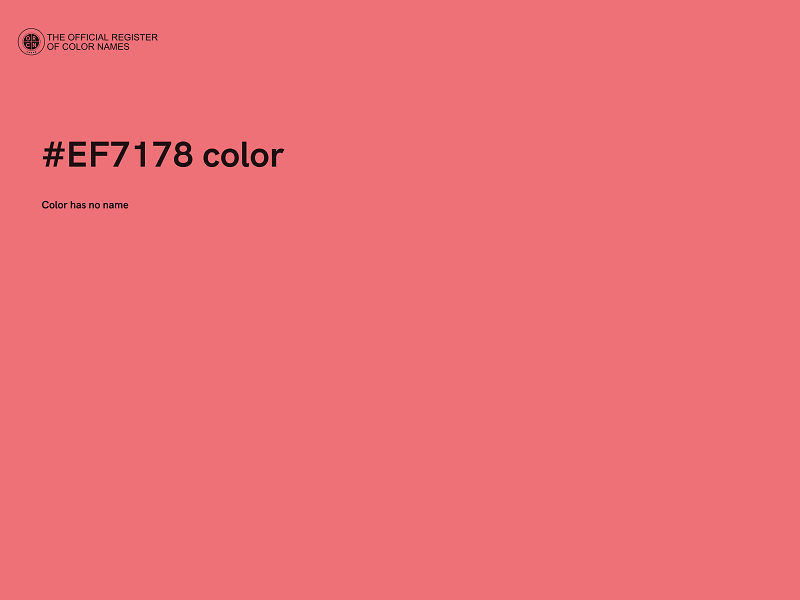 #EF7178 color image