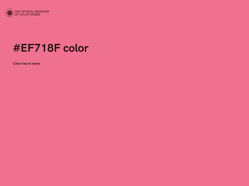 #EF718F color image
