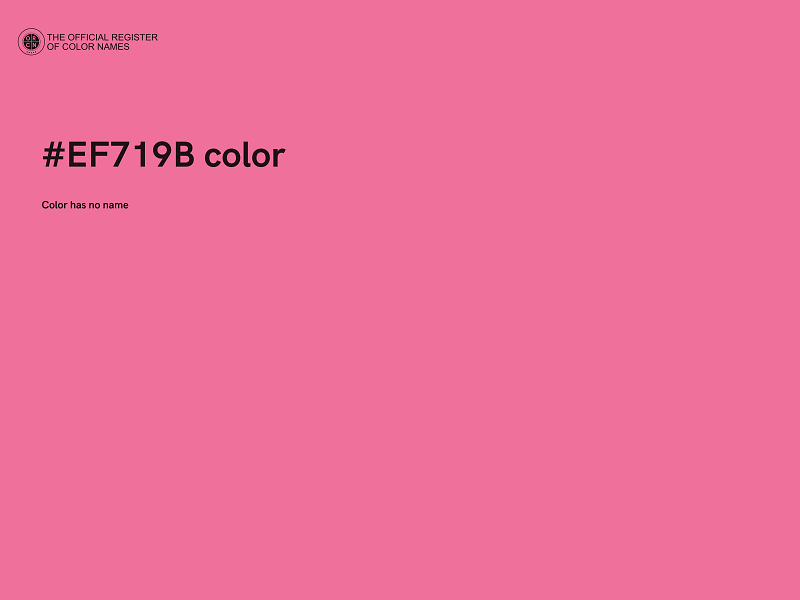 #EF719B color image