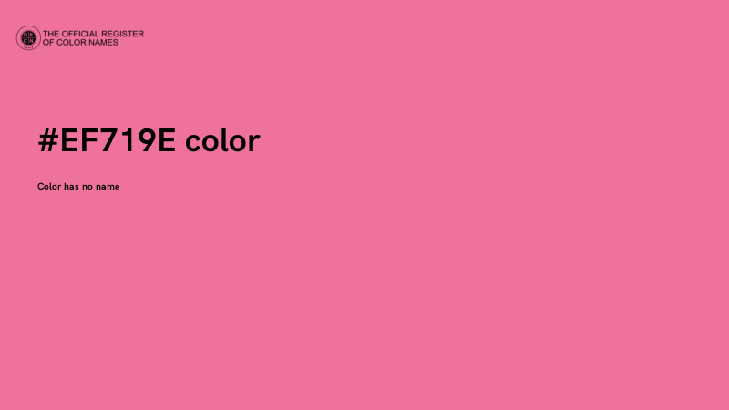 #EF719E color image