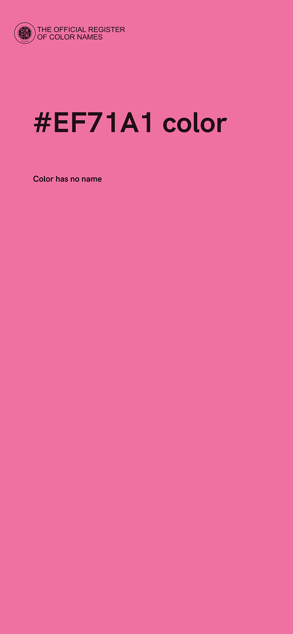 #EF71A1 color image
