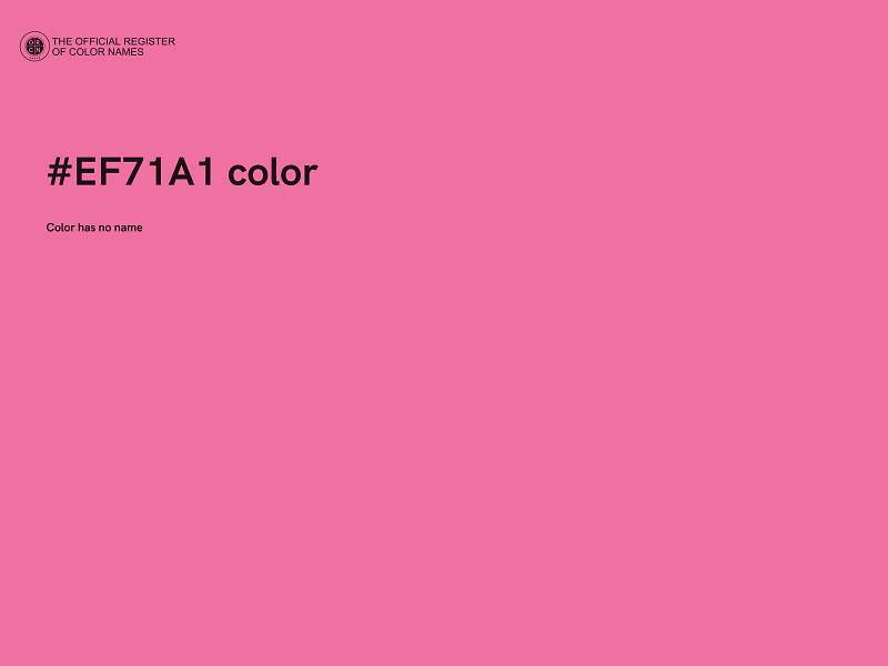 #EF71A1 color image