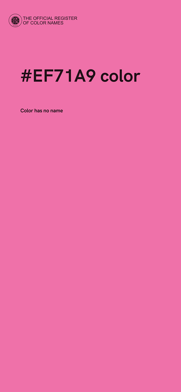 #EF71A9 color image
