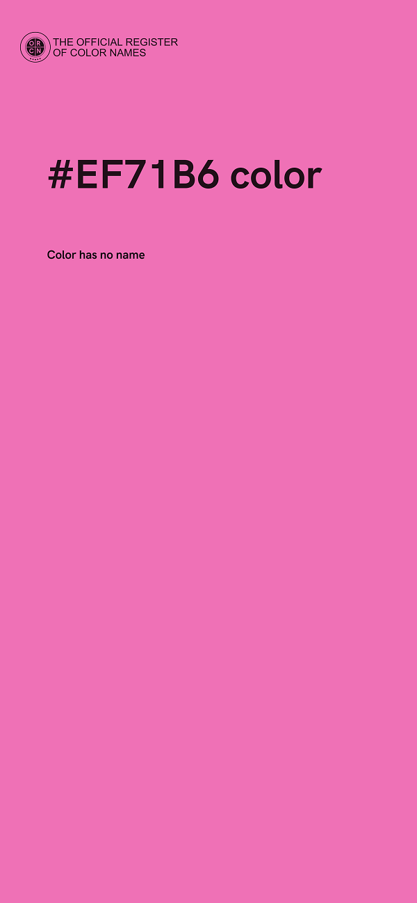 #EF71B6 color image