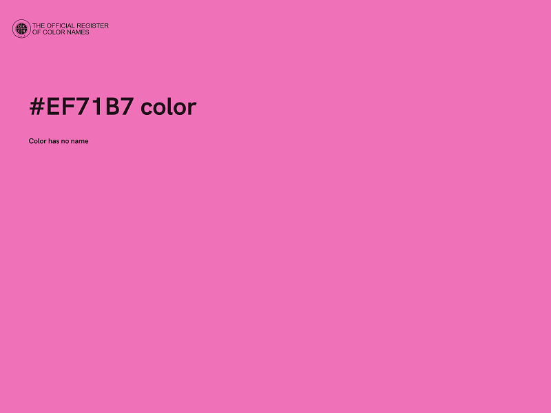 #EF71B7 color image