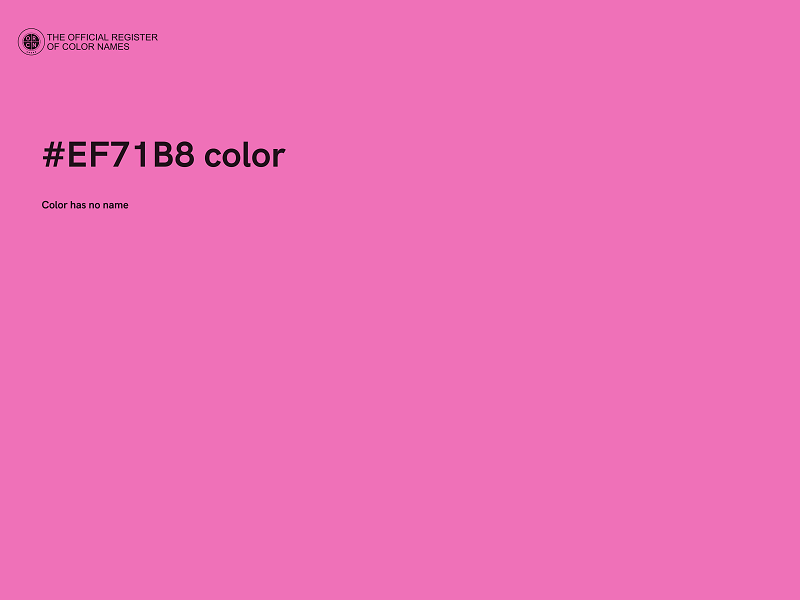 #EF71B8 color image