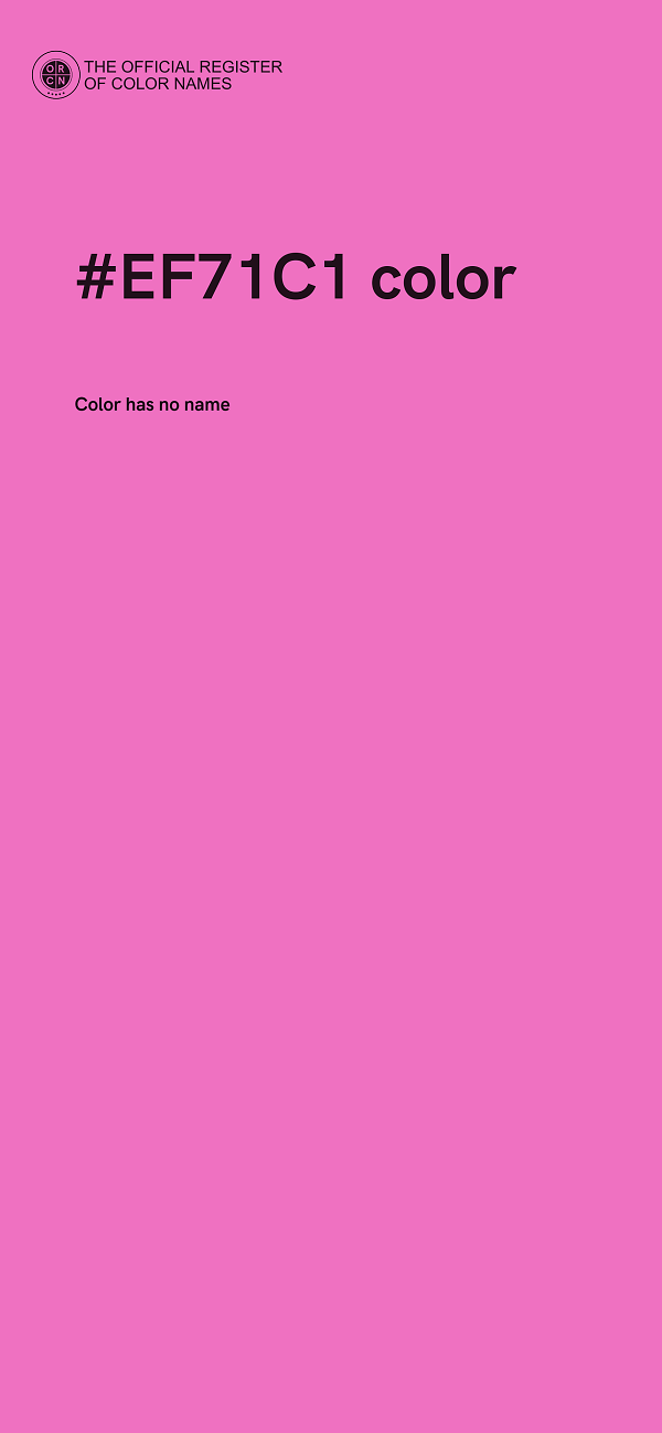 #EF71C1 color image
