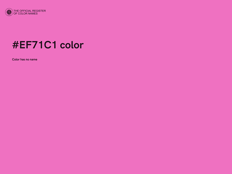 #EF71C1 color image