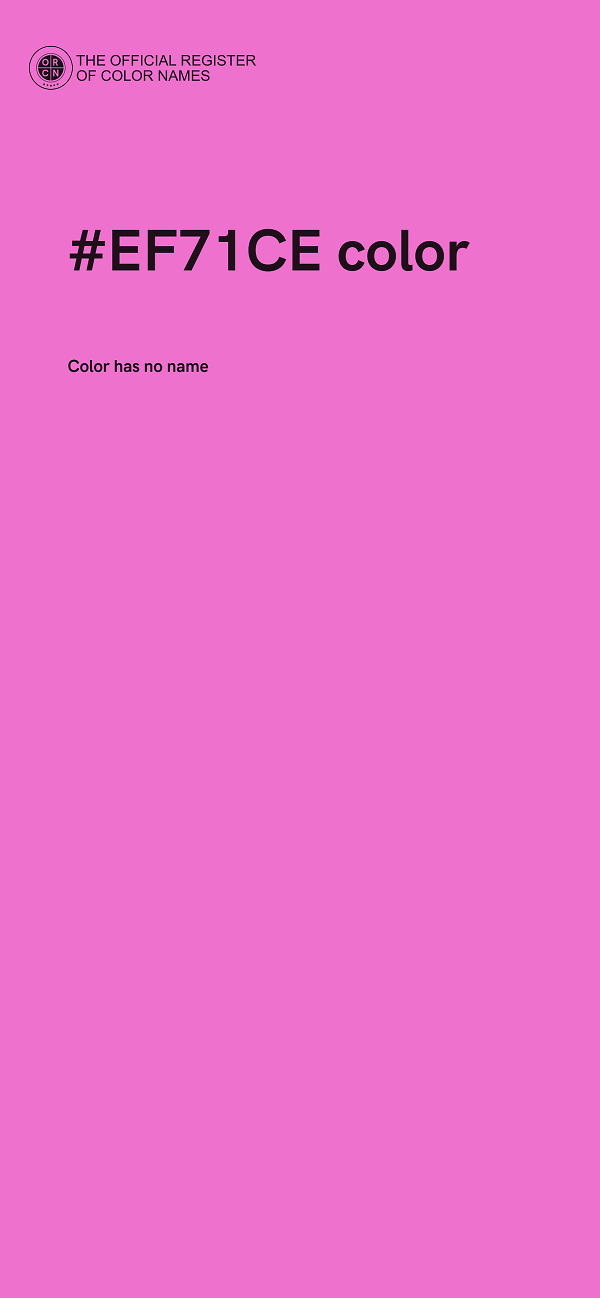 #EF71CE color image
