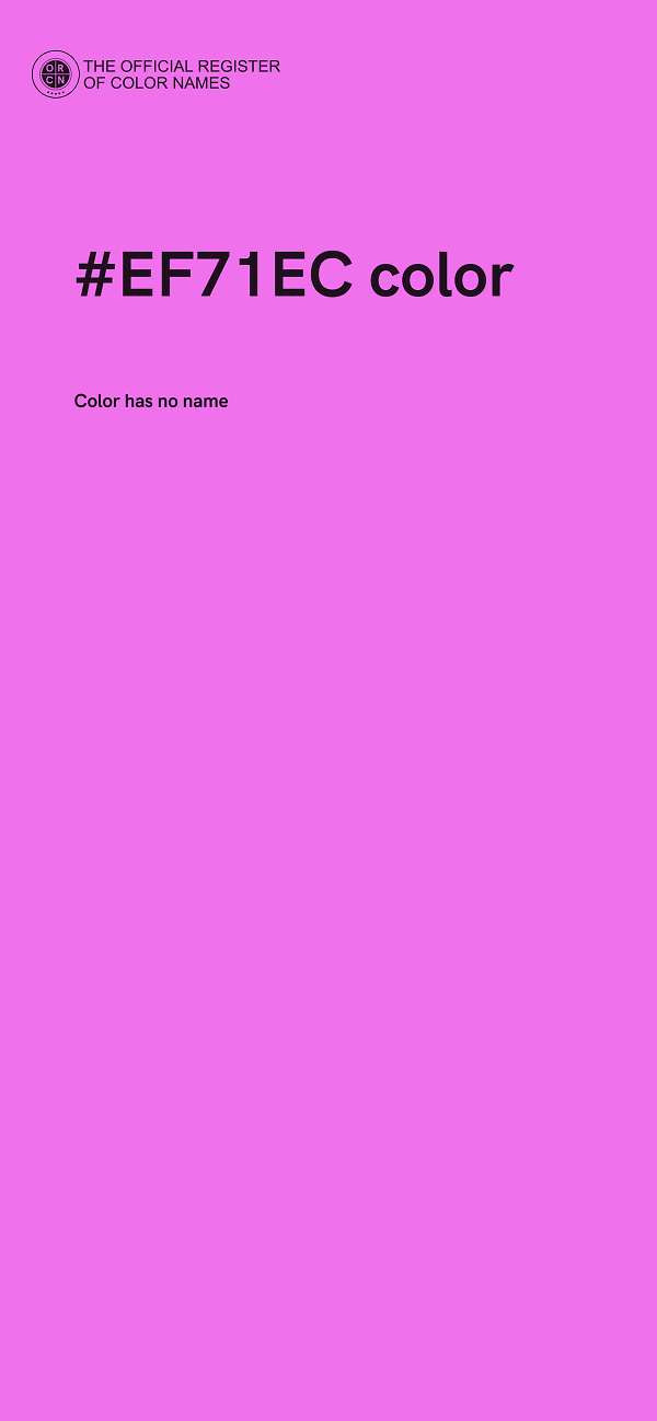 #EF71EC color image