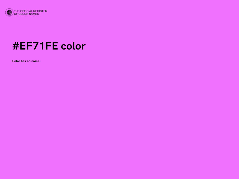 #EF71FE color image