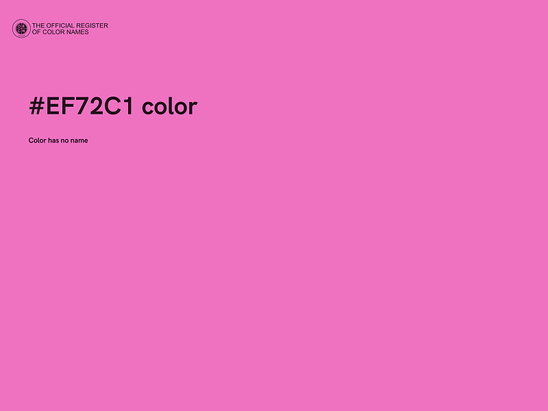 #EF72C1 color image