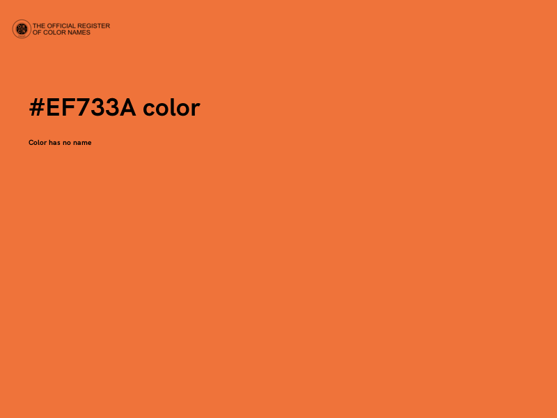 #EF733A color image