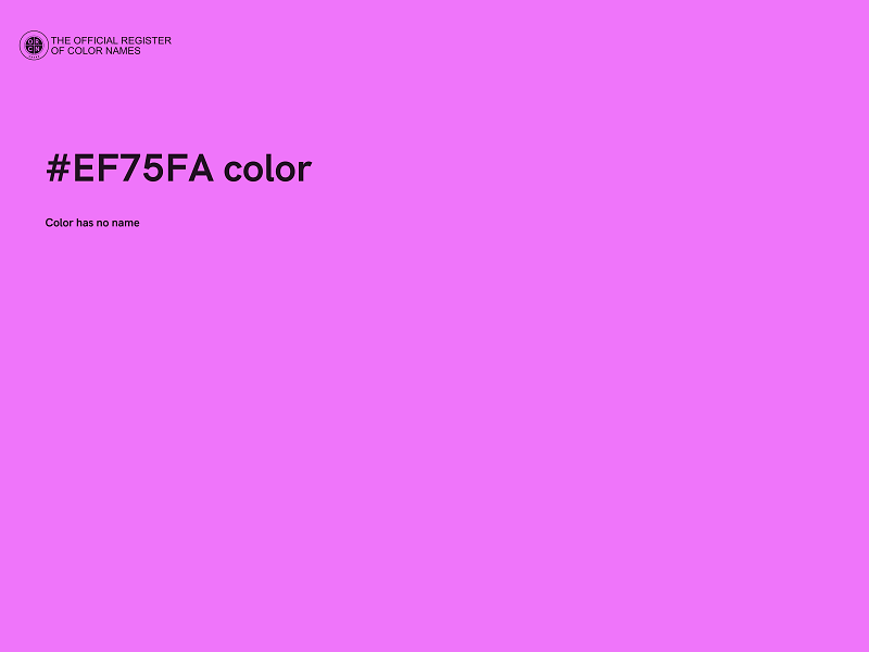 #EF75FA color image