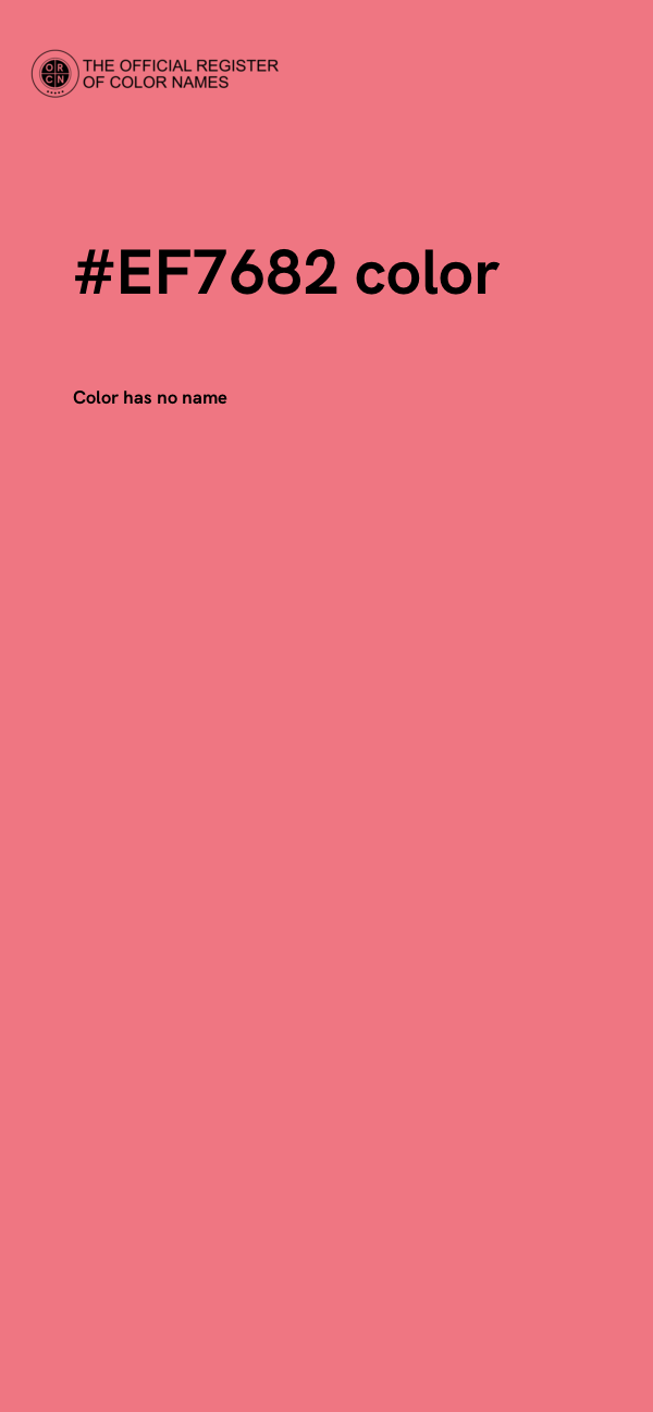 #EF7682 color image
