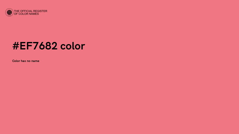 #EF7682 color image