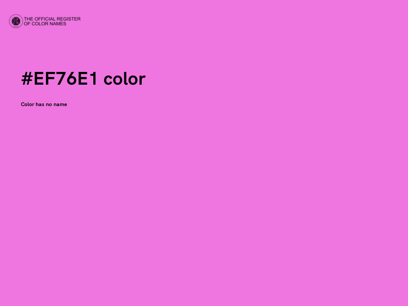 #EF76E1 color image