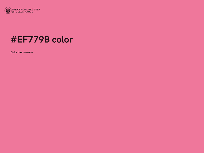 #EF779B color image