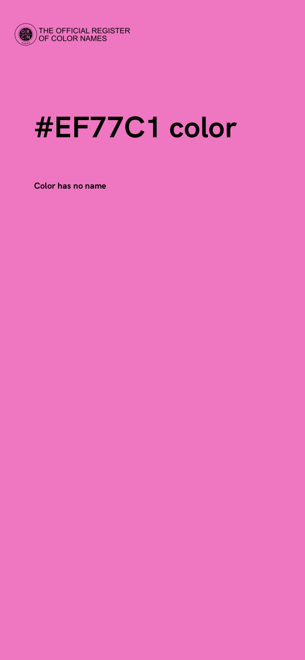 #EF77C1 color image