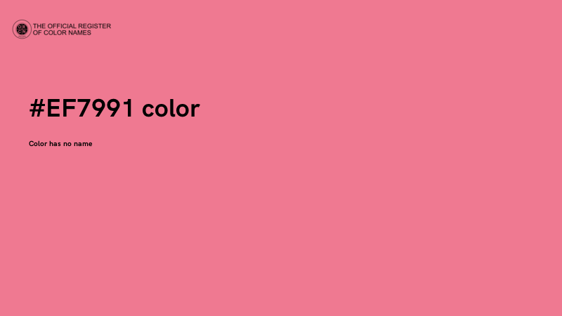 #EF7991 color image