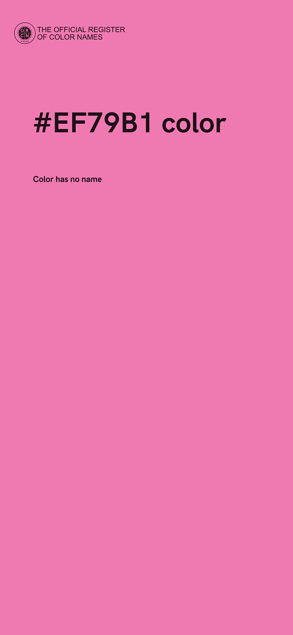 #EF79B1 color image