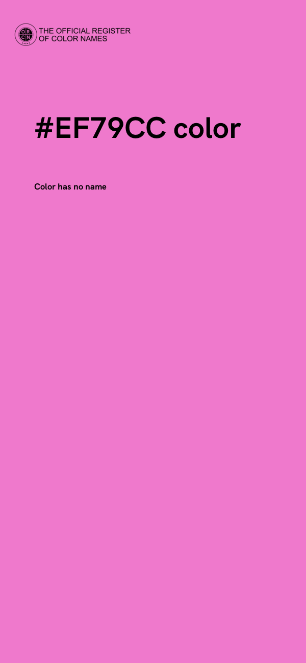 #EF79CC color image