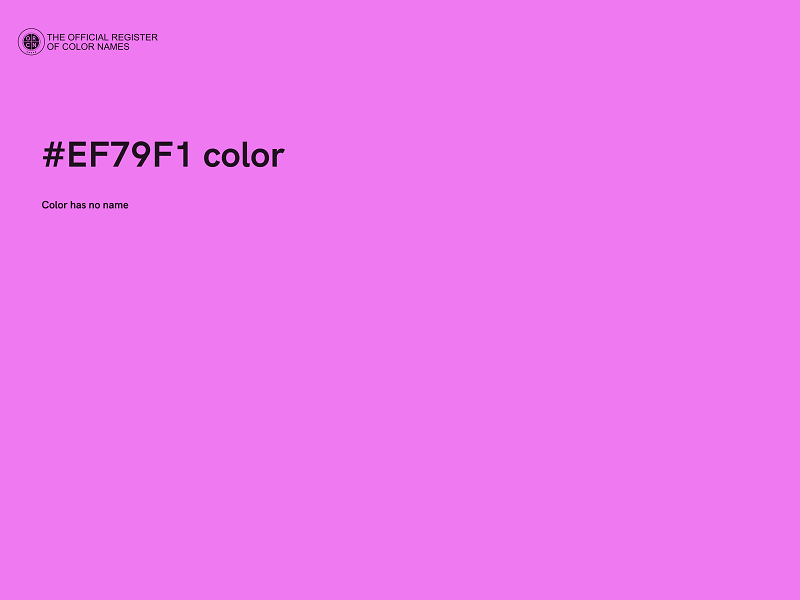 #EF79F1 color image