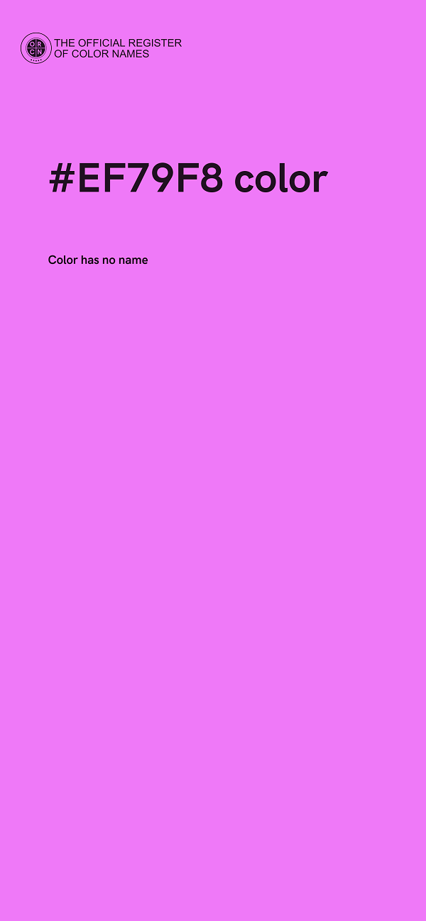 #EF79F8 color image